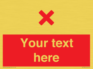 Custom red background, red cross sign